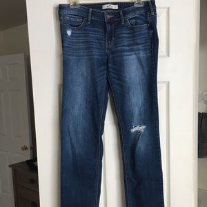 Women’s Hollister distressed straight leg jeans